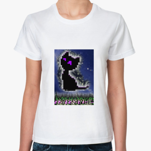 Классическая футболка с принтом Любимый котенок