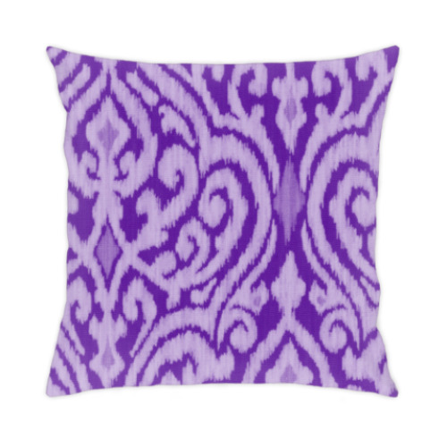 Подушка с принтом Фиолетовое счатье
