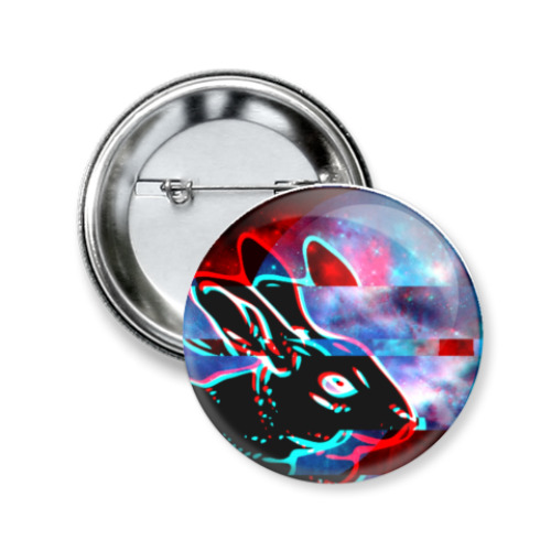 Значок 50мм с принтом ДОСмот? Bunny