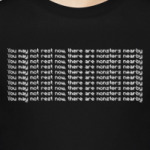 You may not rest now there are monsters nearby