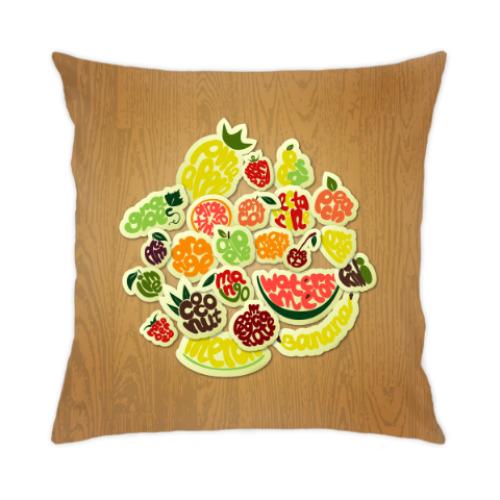 Подушка с принтом Organic Print