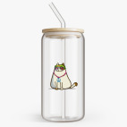 Банка с бамбуковой крышкой