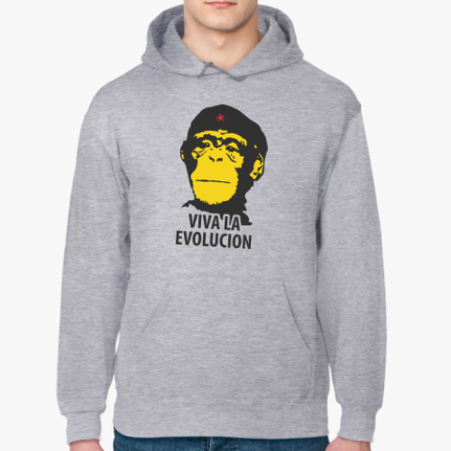 Толстовка худи с принтом Viva la Evolution