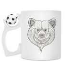 Кружка с футбольным мячиком