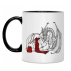 Кружка двухцветная