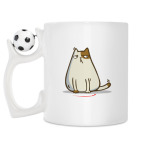 Кружка с футбольным мячиком
