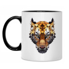 Кружка двухцветная