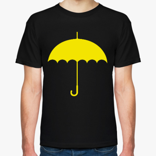 Футболка с принтом Желтый зонтик КЯВВМ