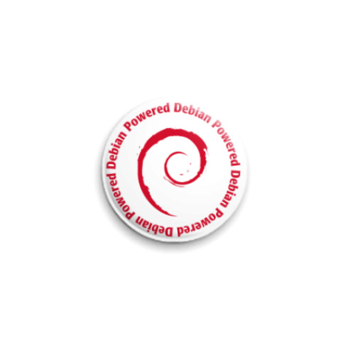 Значок 25мм  Debian