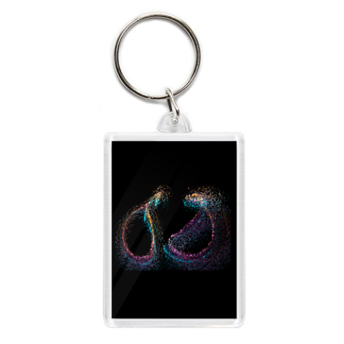 Брелок с принтом Разноцветная абстракция