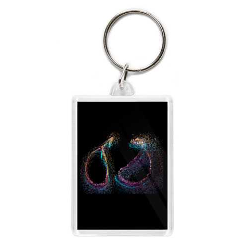 Брелок с принтом Разноцветная абстракция