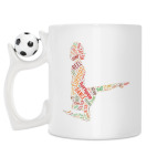 Кружка с футбольным мячиком