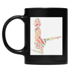 Кружка цветная UV-DTF