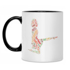 Кружка двухцветная