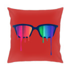 Подушка 35x35 см Хипстер: очки
