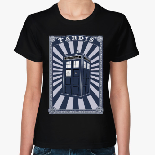 Женская футболка с принтом Тардис