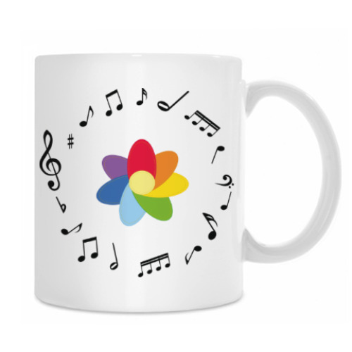 Кружка Музыка цвета