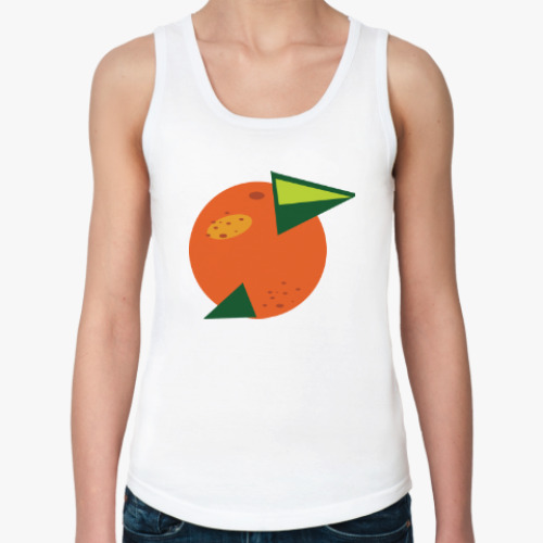 Женская майка с принтом апельсин