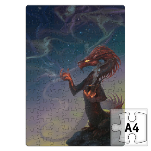 Пазл с принтом Дракон