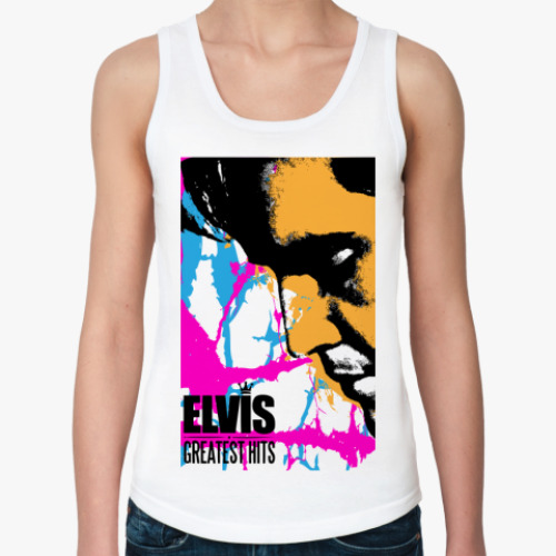 Женская майка с принтом Elvis