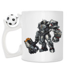 Кружка с футбольным мячиком