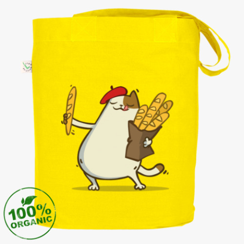 Сумка шоппер с принтом Пятничный Котик №3