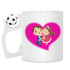 Кружка с футбольным мячиком