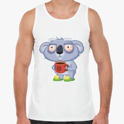 Майка с принтом Сонный Коала