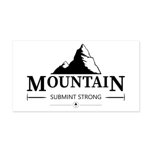 Виниловые наклейки с принтом Горы. Знак.(Mountain)