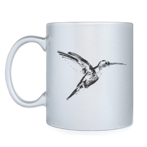 Кружка с принтом Колибри