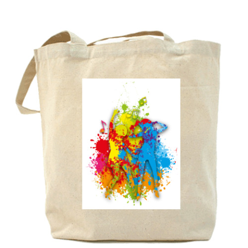 Сумка шоппер с принтом Холщовая сумка Dance