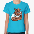 Классическая женская футболка Кабан