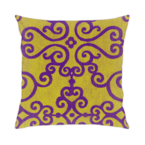Подушка Фиолетово-желтое счастье