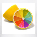 Разноцветный лимон