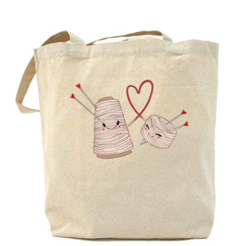 Сумка шоппер с принтом Мой любимый моток