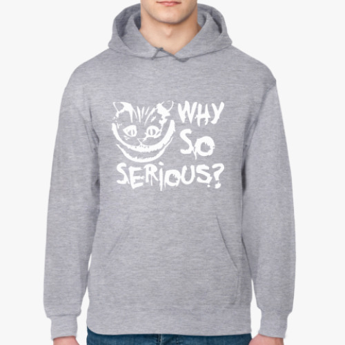 Толстовка худи с принтом Why so serious?