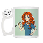 Кружка с футбольным мячиком