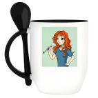 Кружка с ложкой