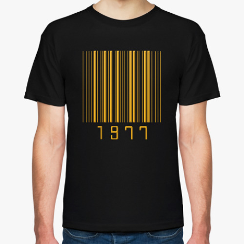 Футболка с принтом Имениннику 1977 года рождения