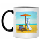 Кружка двухцветная