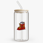 Банка с бамбуковой крышкой