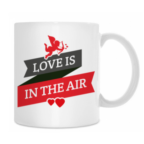 Кружка с принтом Любовь в воздухе