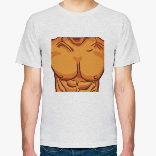 Футболка с принтом Мужская грудь