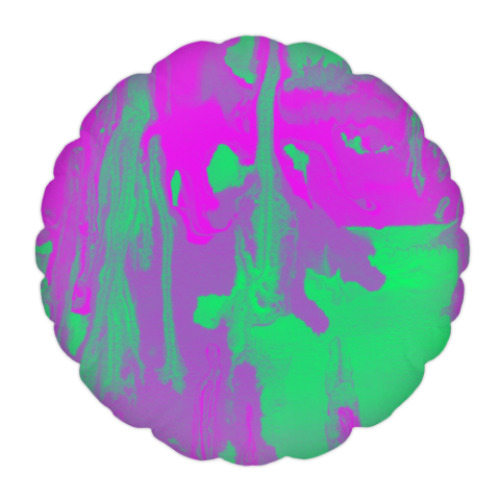 Подушка с принтом Яркая пастель