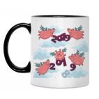 Кружка двухцветная