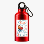 Металлическая бутылка 400 мл UV-DTF