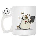 Кружка с футбольным мячиком