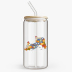 Банка с бамбуковой крышкой