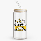 Банка с бамбуковой крышкой