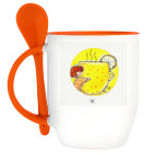 Желтая чашка